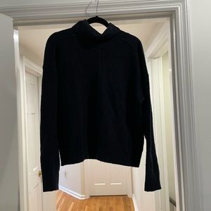 Banana Republic Boucle Navy Turtleneck Sweater